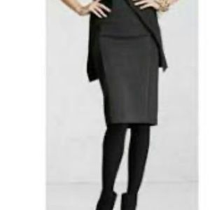 CAbi Black and Grey Ponte Knit Pencil Skirt, Style 449 Size 14